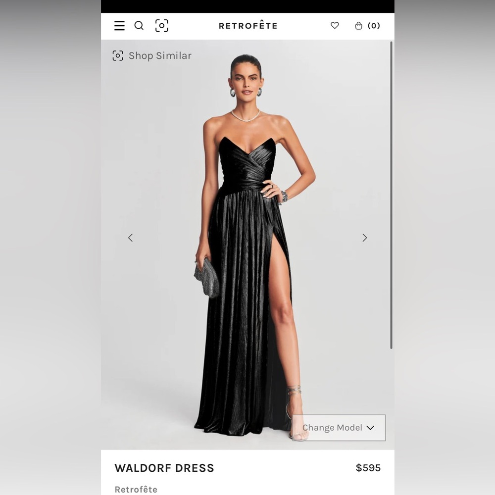 Retrofête Black Waldorf Dress